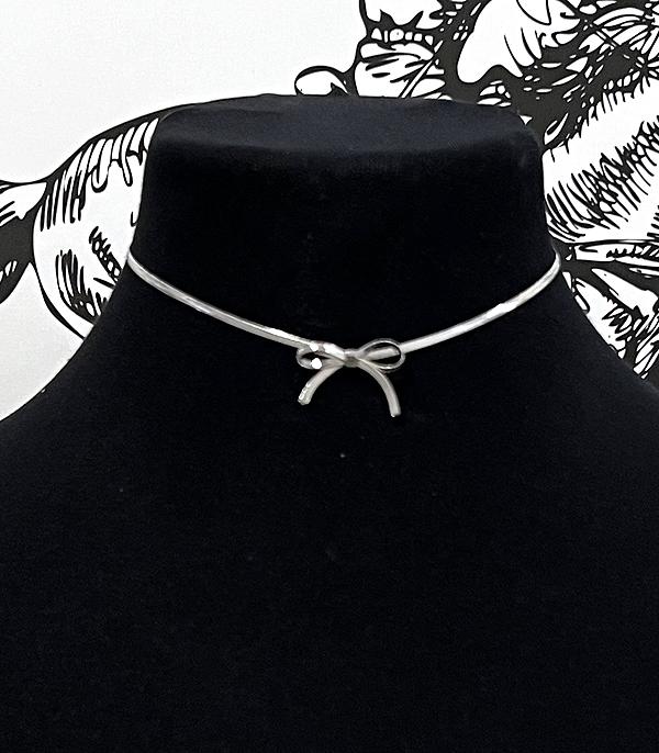 WHAT'S NEW :: Wholesale Snake Chain Bow Choker Necklace