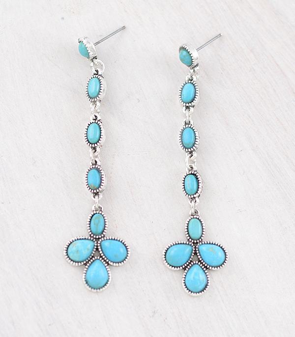 WHAT'S NEW :: Wholesale Western Turquoise Drop Earrings