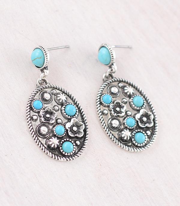 WHAT'S NEW :: Wholesale Western Flower Concho Earrings