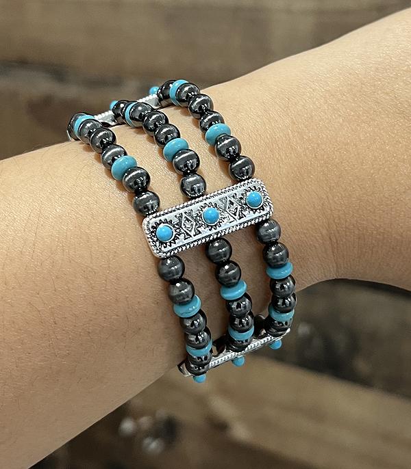 BRACELETS :: STRETCH-BEAD :: Wholesale Aztec Navajo Pearl Bracelet