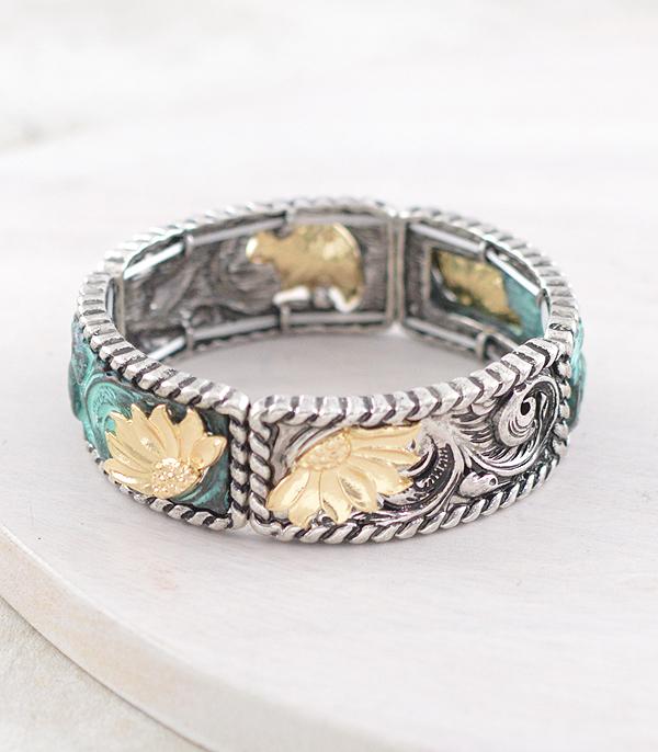 WHAT'S NEW :: Wholesale Western Sunflower Tooling Bracelet