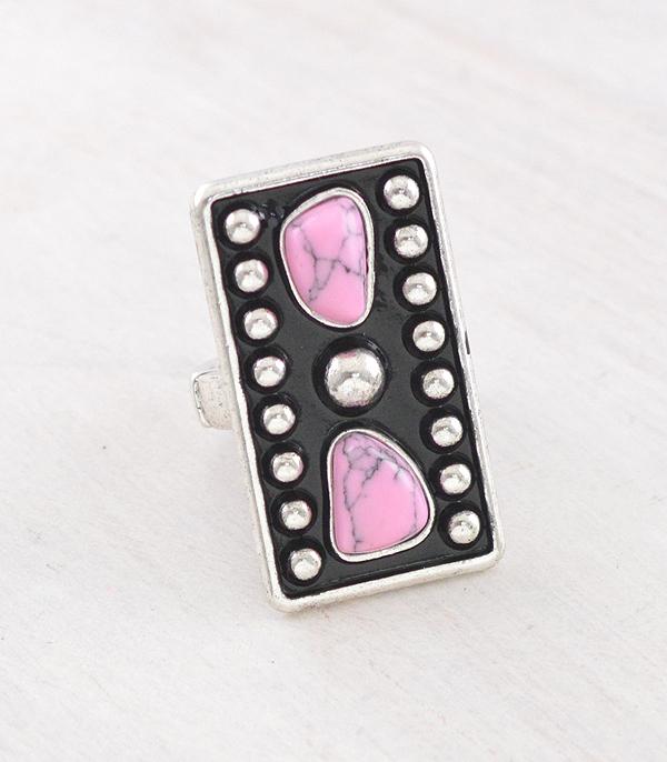 WHAT'S NEW :: Wholesale Western Pink Stone Concho Ring